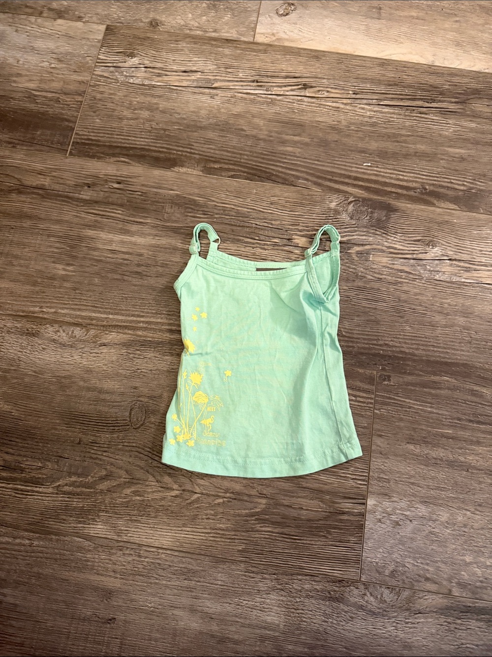 Mexx Girls' Light Green Floral Tank Top